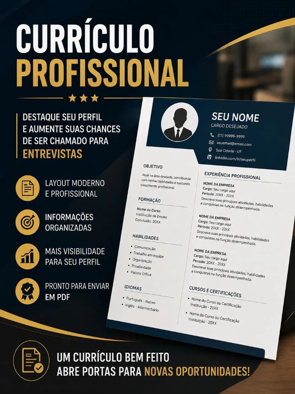 Currículo Profissional Personalizado