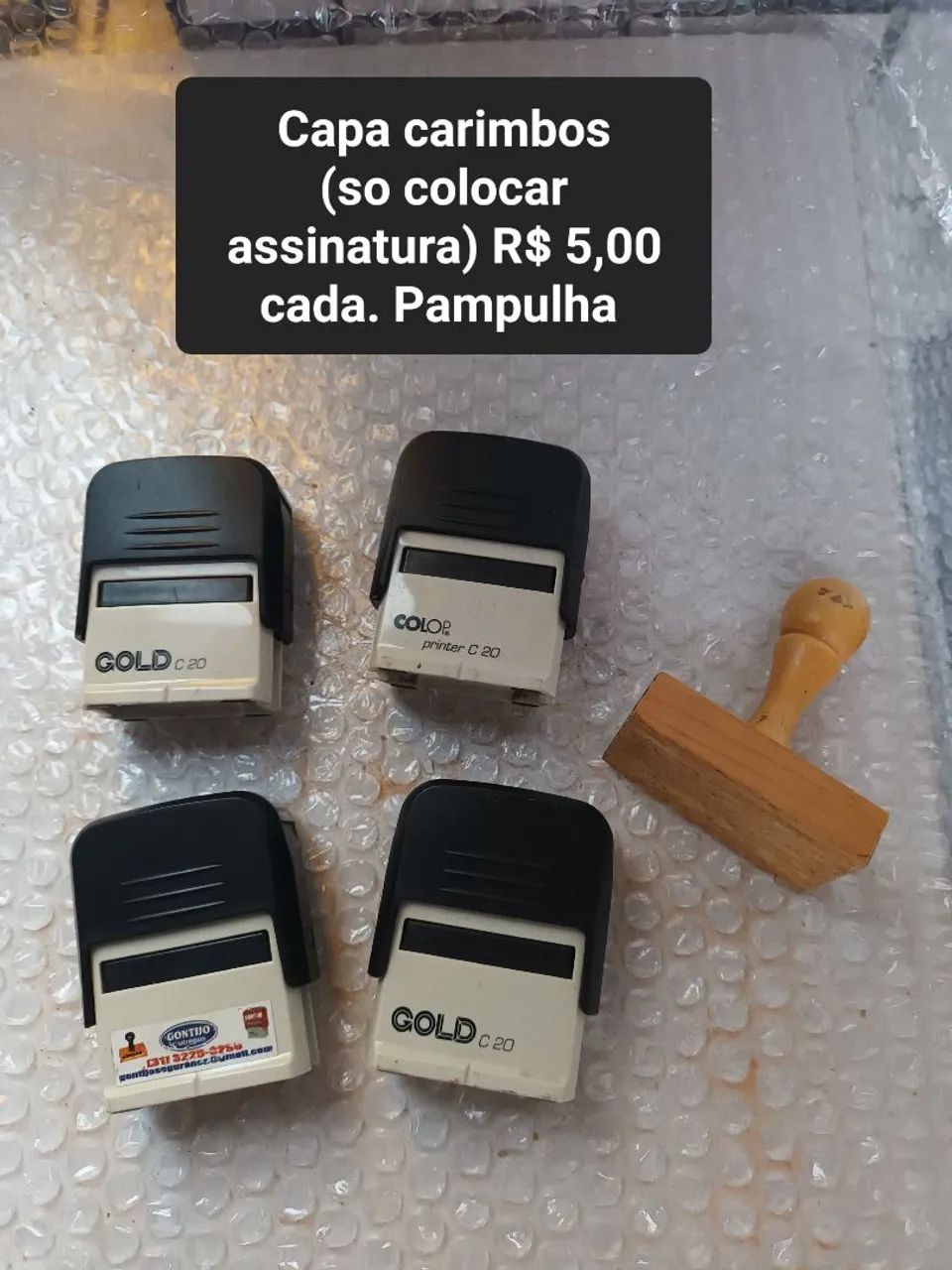 Carimbos diversos e tradicional