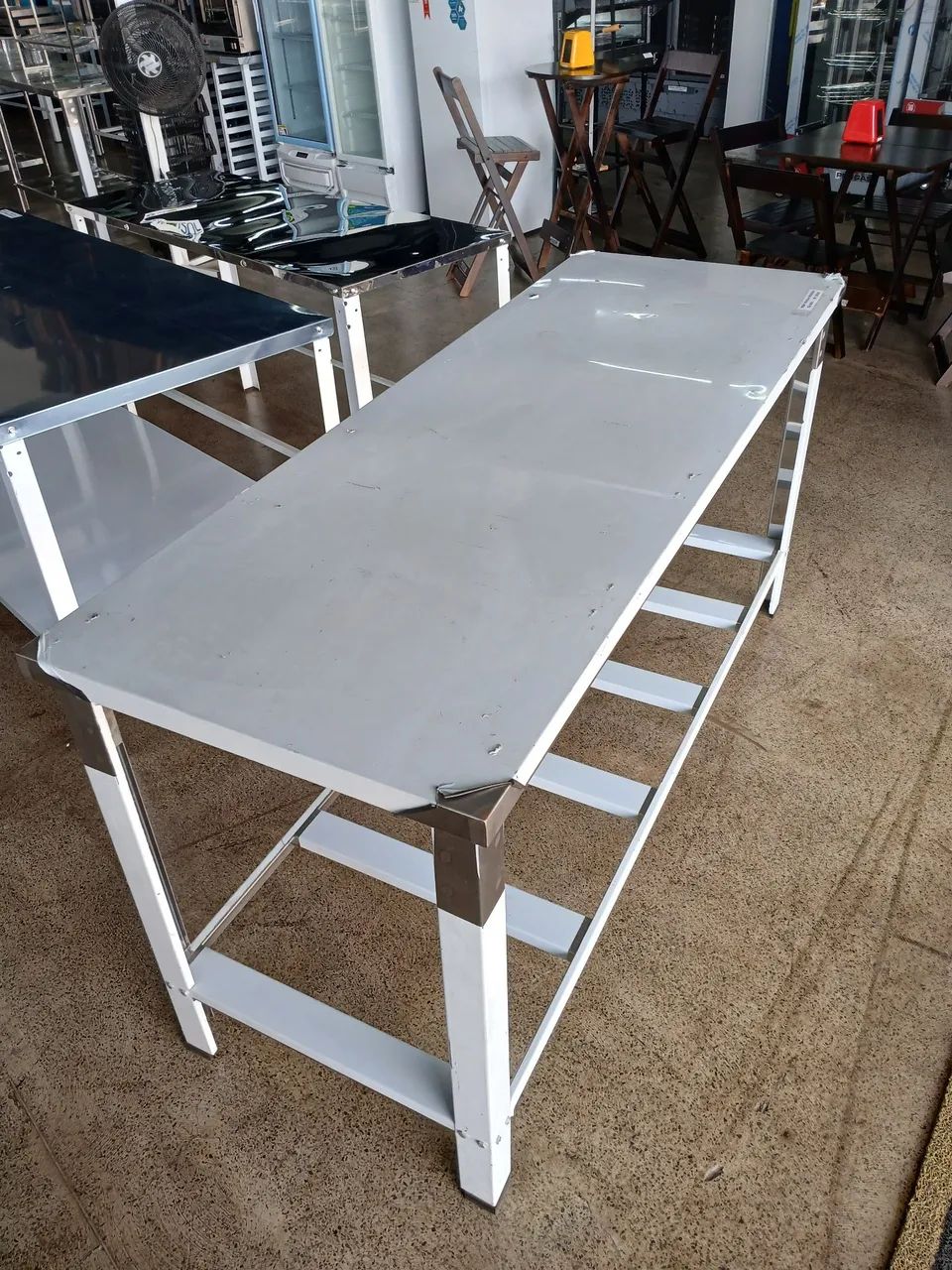 Mesa Inox 180x65 Gradeada ital inox  - Foto 2