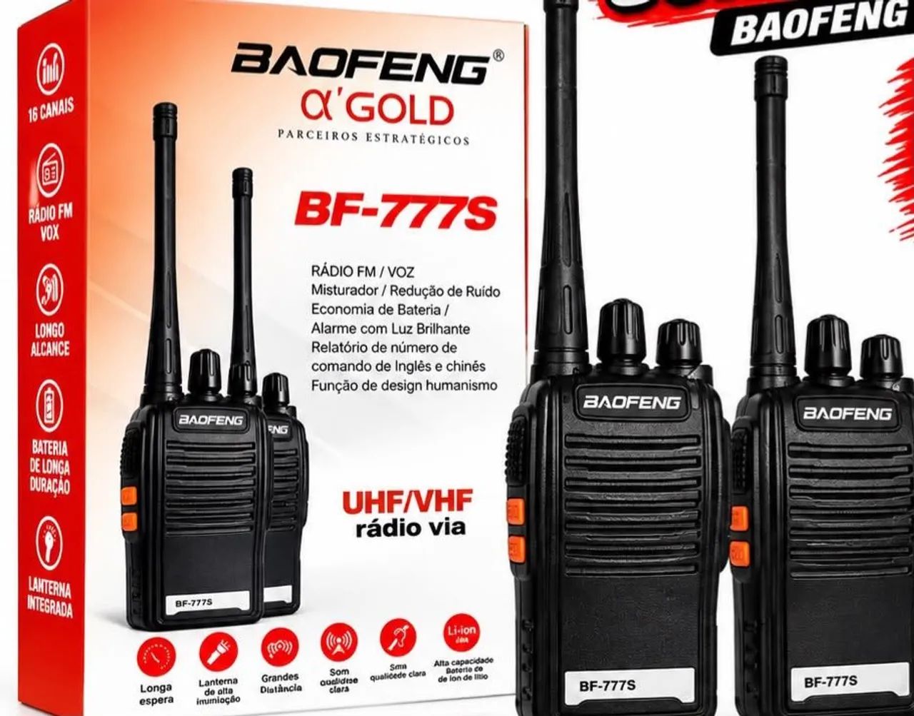 Rádio comunicador UHF/VHF