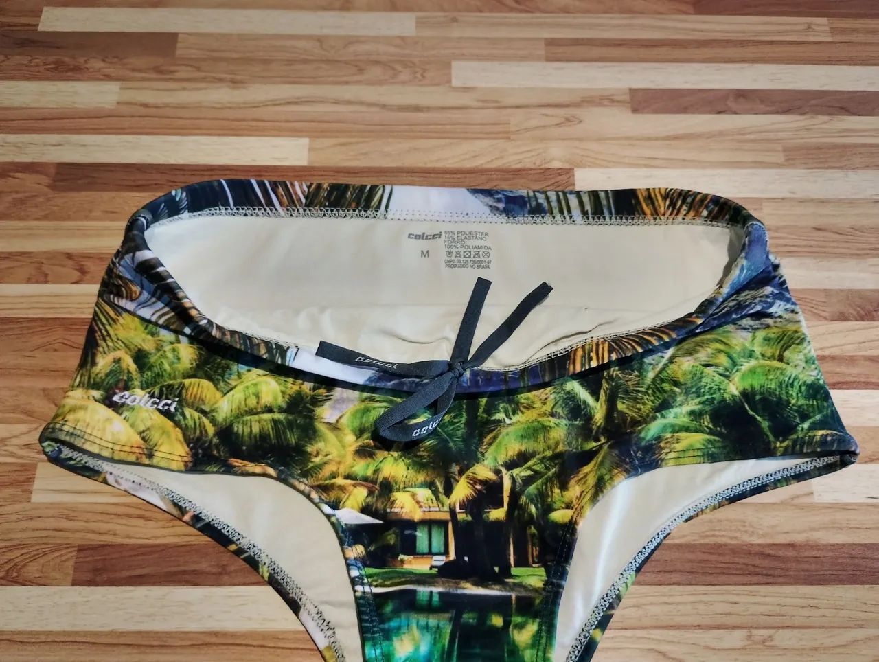 Sunga Colcci Estampada Coqueiros - Tam M  - Foto 5