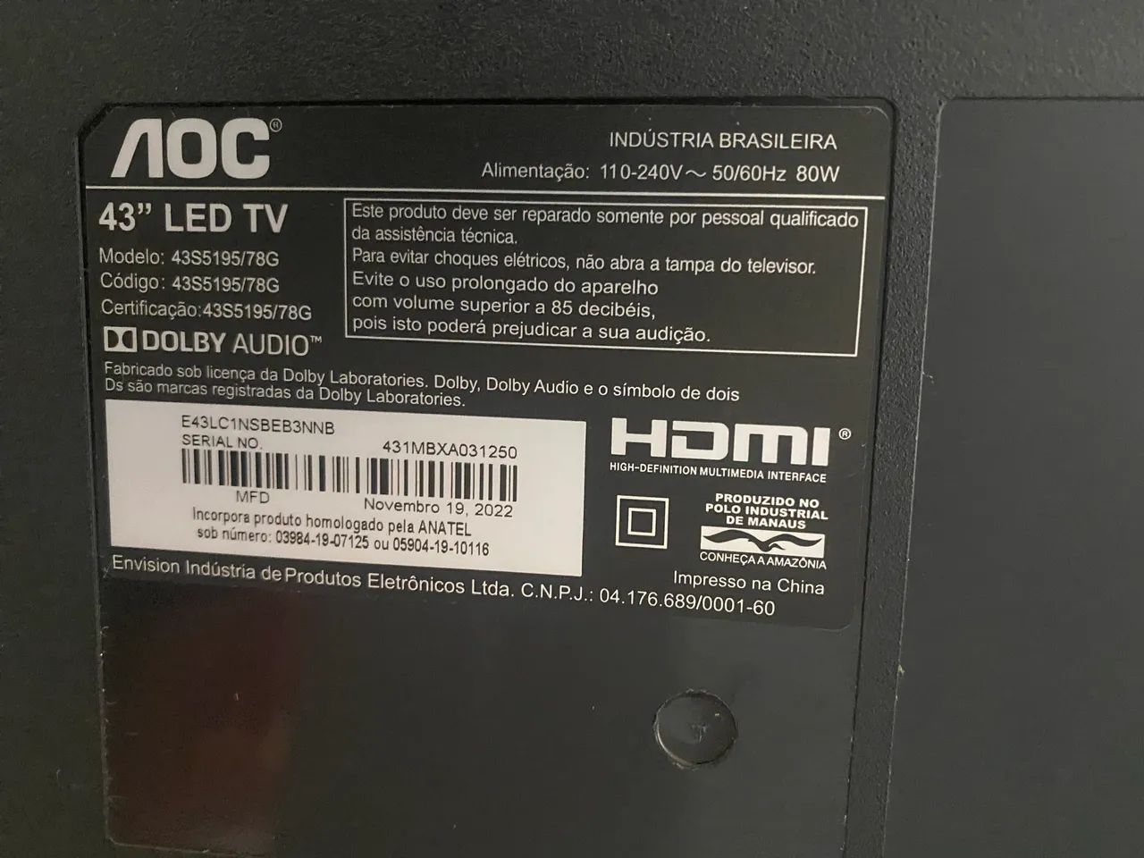 Smart tv Aoc 43 Roku  - Foto 4