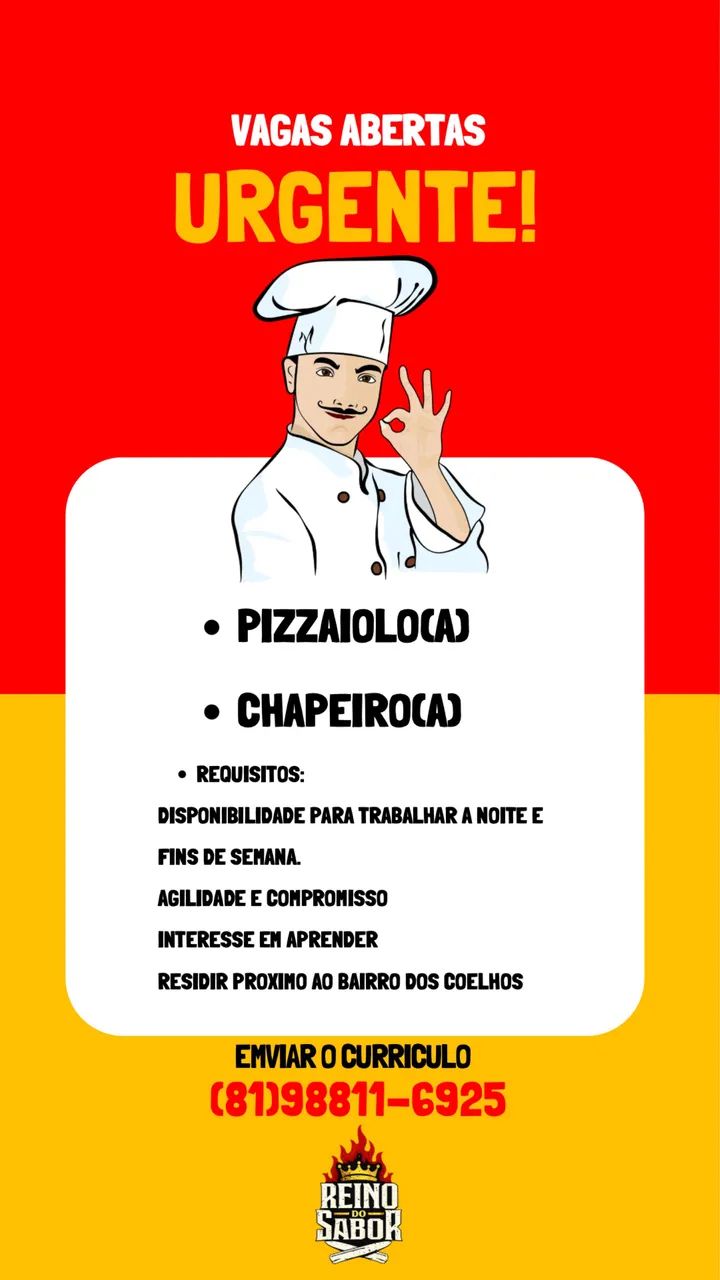 Vaga com experiência 