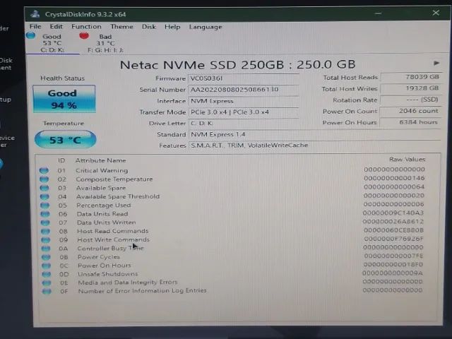 Ssd nvme netac 250gb - Foto 5