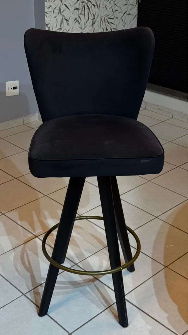 Banqueta Alta Estofada  - Foto 2