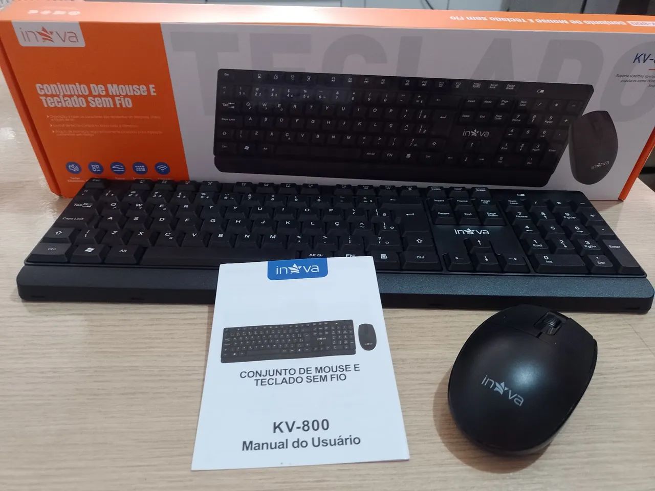 Kit teclado e mouse sem fio - Foto 3