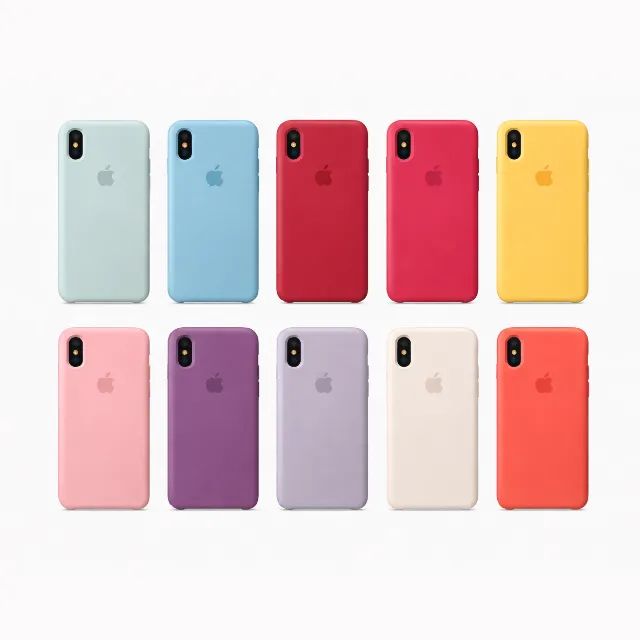 Capinha iPhone XS Diversas Cores Silicone Premium | NOVA