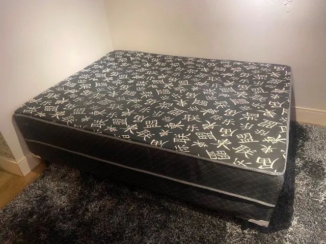 Cama box com colchão nova