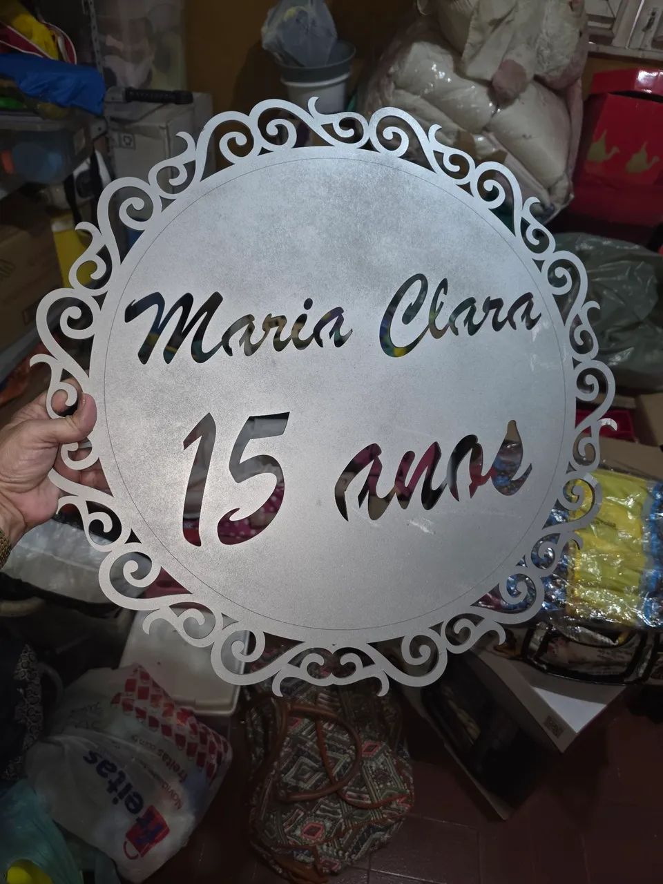 Placa de 15 anos para parede!