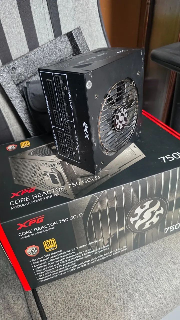 Fonte XPG Core Reactor Modular 750w 80 Plus Gold