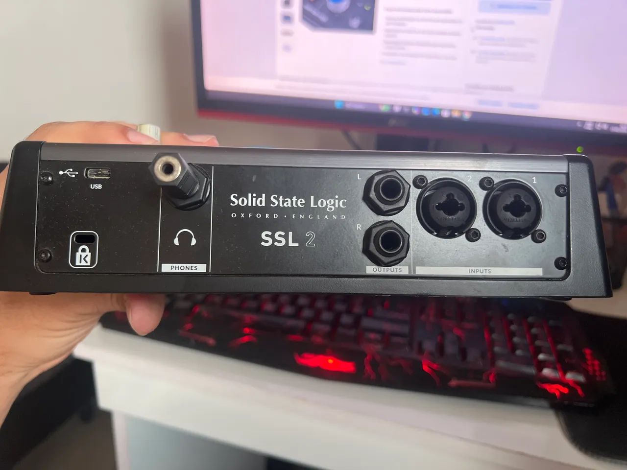 Interface de áudio sólid  status logic ssl 2 24 bit - Foto 3