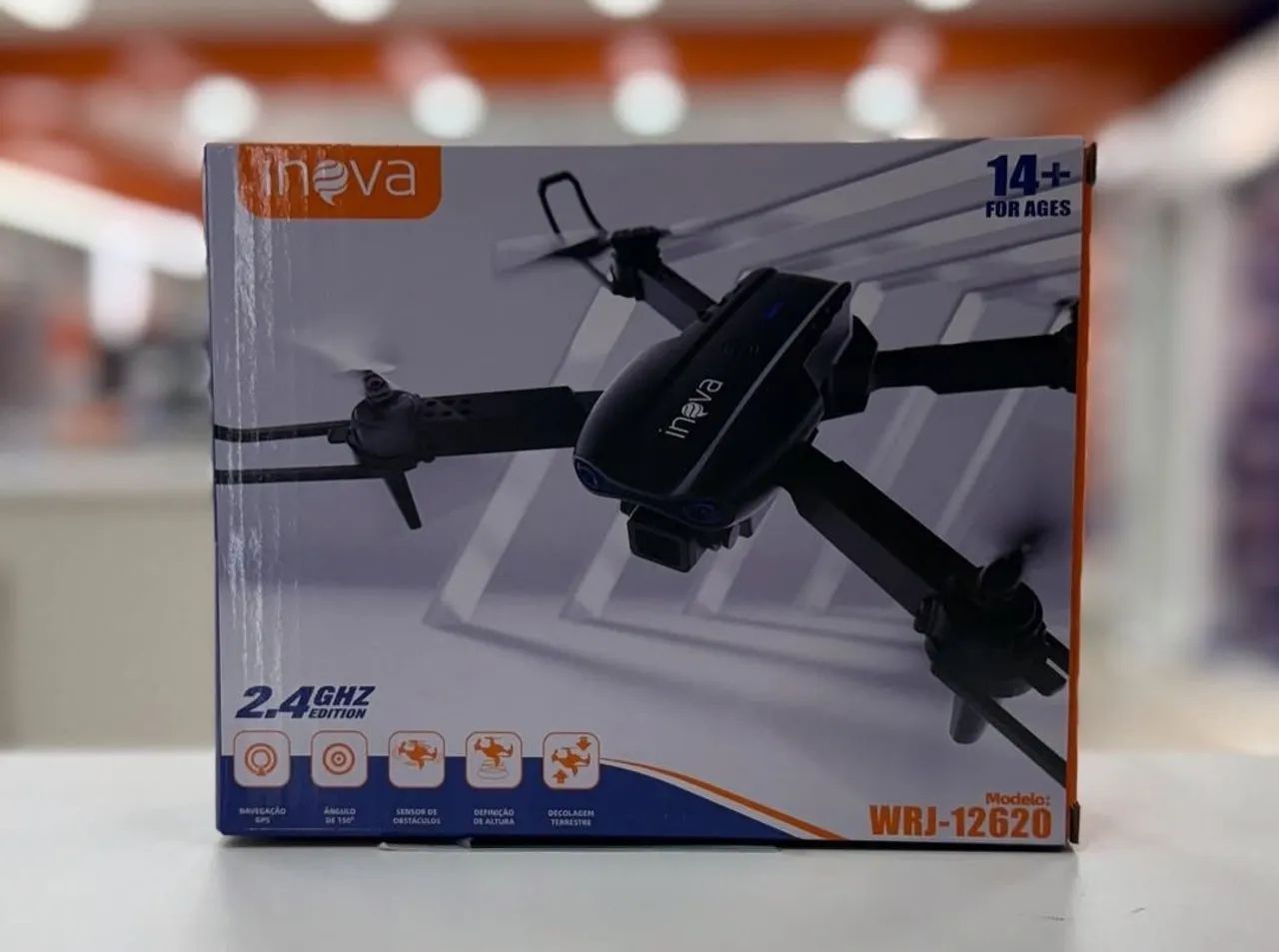 Drone Dobrável 2.4GHz Câmera 4K Full HD Sensor de Obstáculos 360 LED Navegação GPS