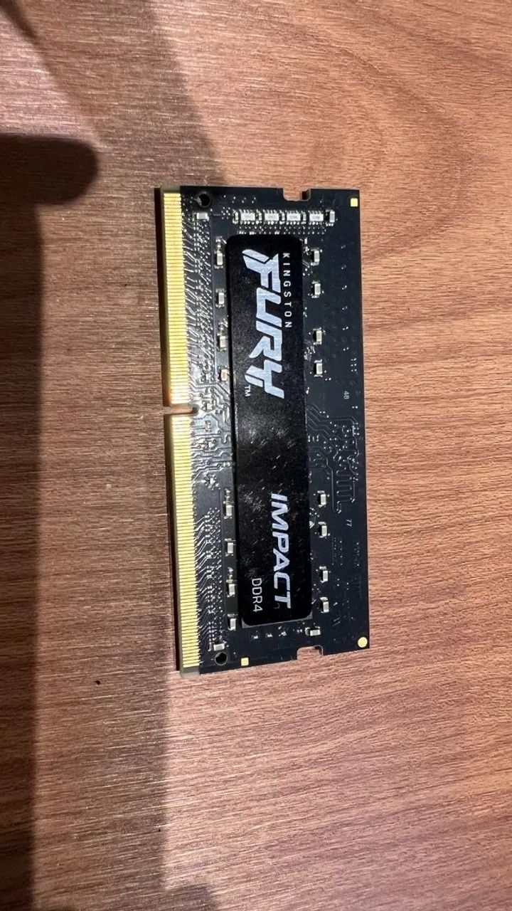 Memória ram Ddr4 8gb, para notebook (SODIMM) Fury  