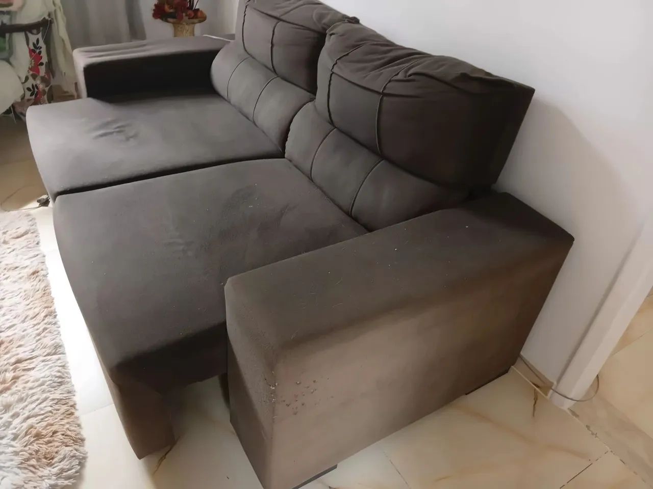 Sofá suede