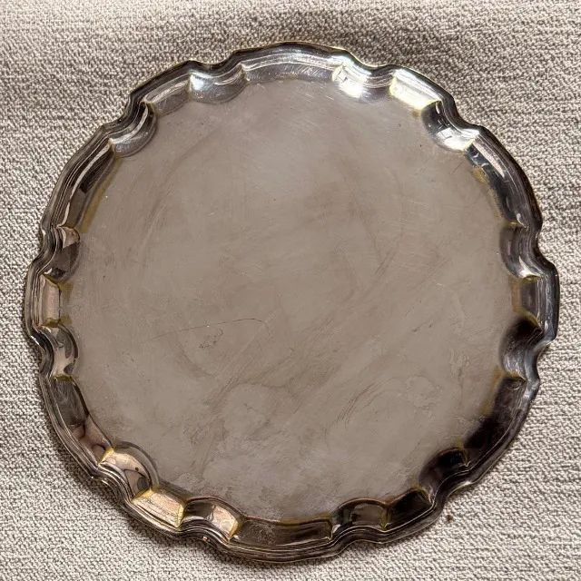 Bandeja redonda,  20x20 cm, antiga - Foto 2