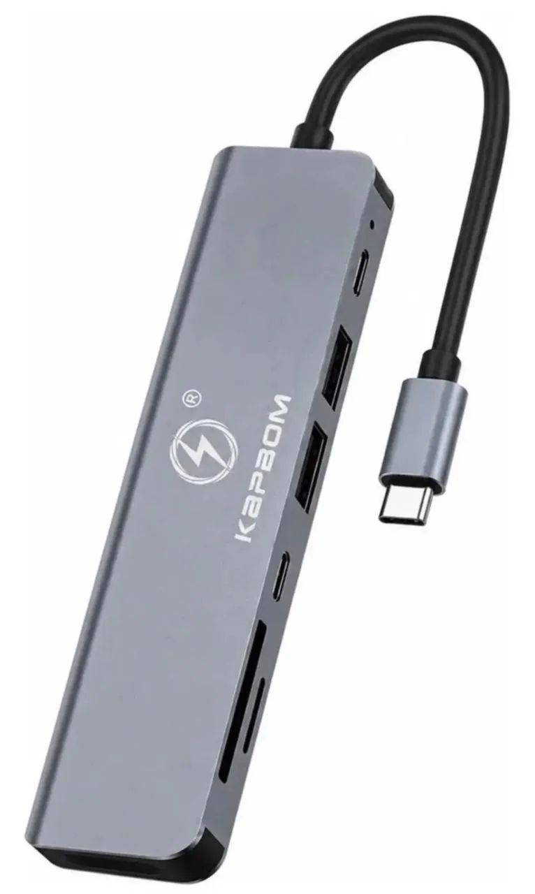 Hub Usb Tipo-c 7 Em 1 Hdmi 4k Usb Sd Tf Pd Note Cell Tablet - Foto 3