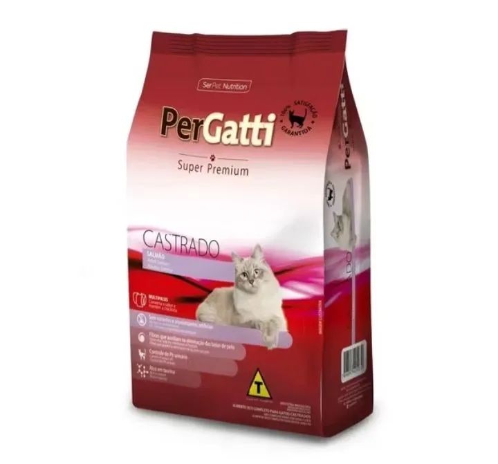 Ração Super Premium Per gatti Gatos Castrados 10,1kg