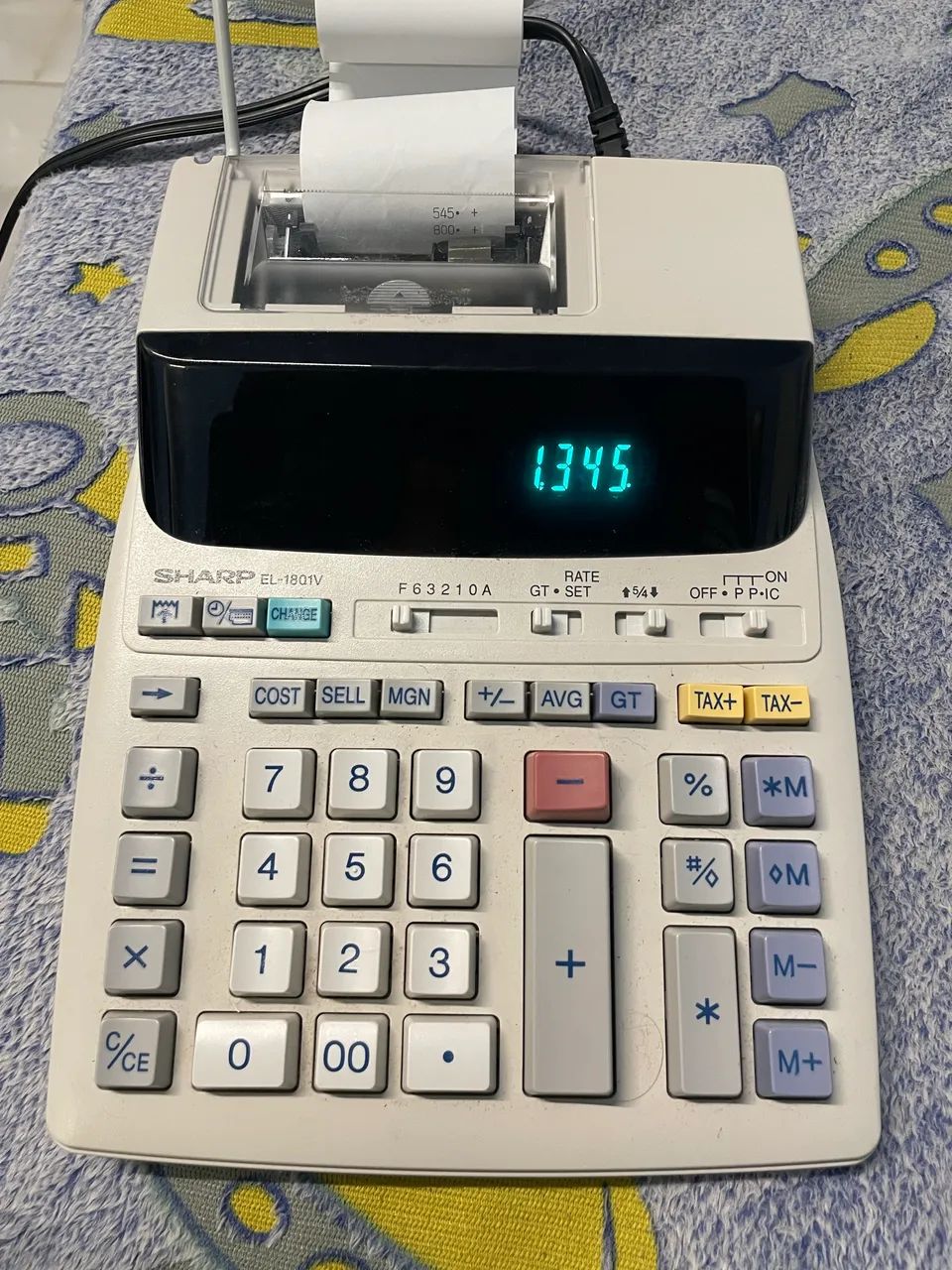 Calculadora com Impressora Sharp EL-1801V - Em Perfeito Estado - Foto 2