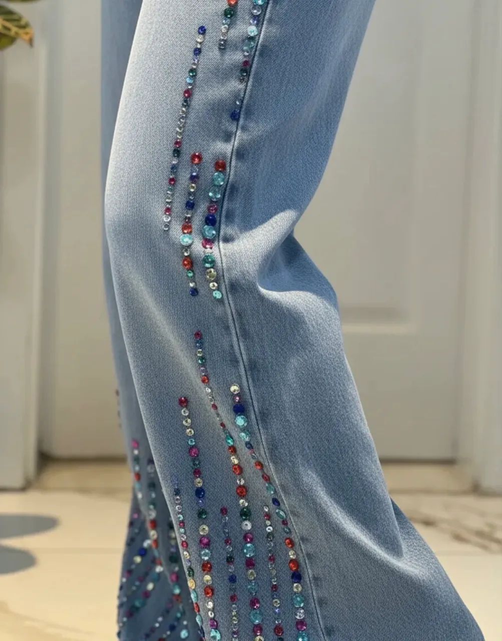 Calça Jeans Wide Leg Amarante Brasil - Foto 4