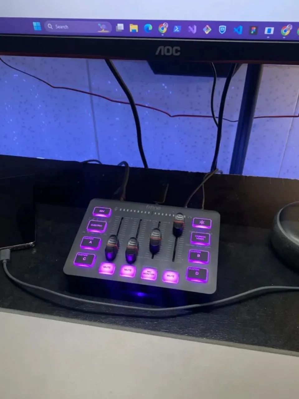 Mixer de Áudio Fifine - Mesa de Som Completa para Criadores - Foto 3