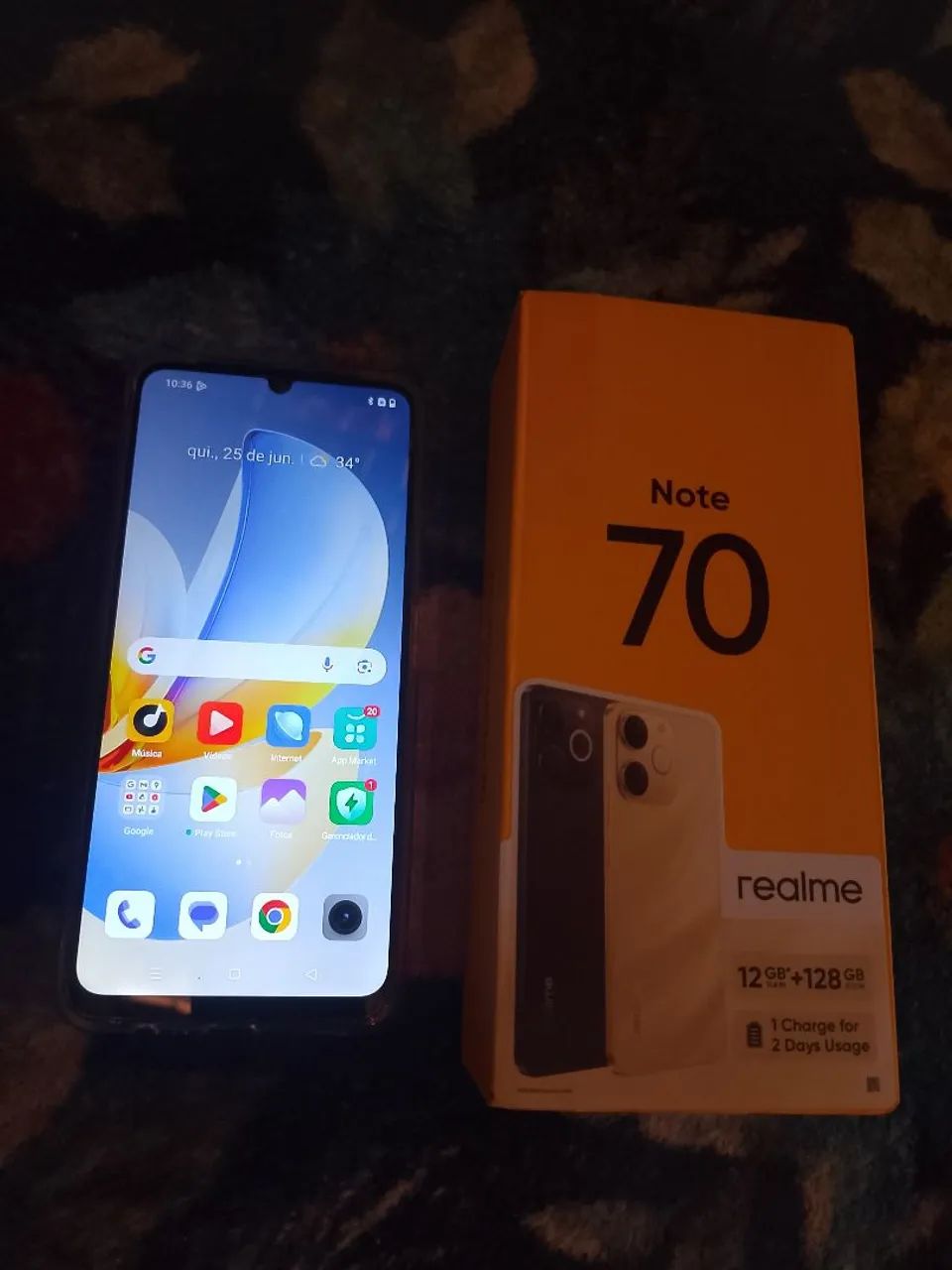 Vendo celular novo na Caixa Note 70  - Foto 2