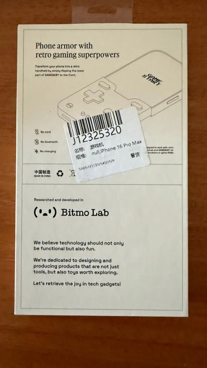 GameBaby Bitmo Lab - Capa Game Boy para iPhone 16 Pro Max - Nova - Foto 2