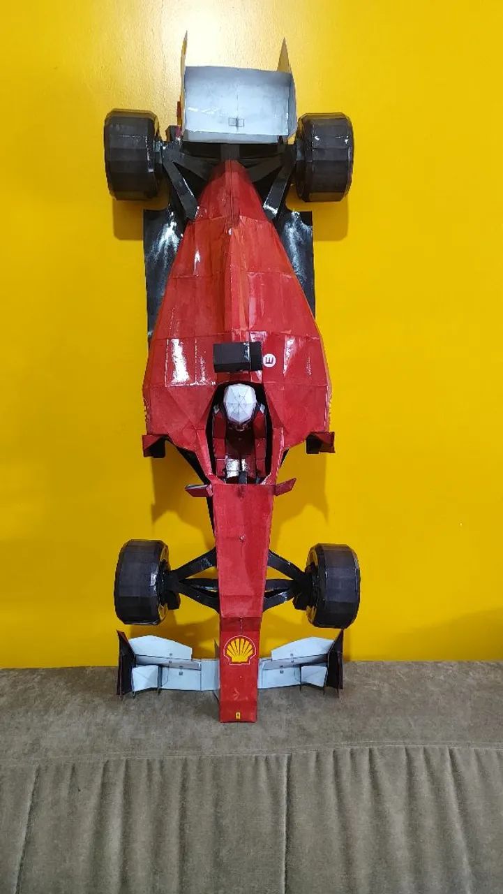 Carrinho Ferrari formula 1 papercraft  - Foto 4