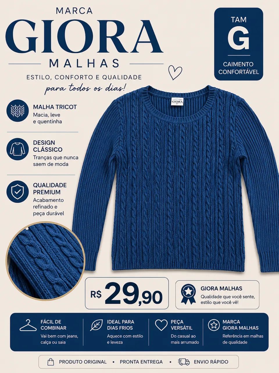 Malha quentinha 