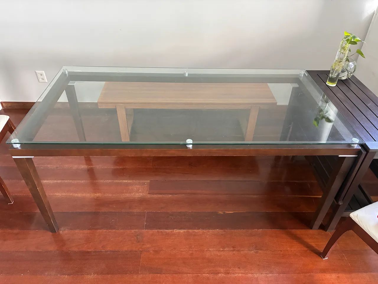 Mesa de MADEIRA e vidro - Foto 3