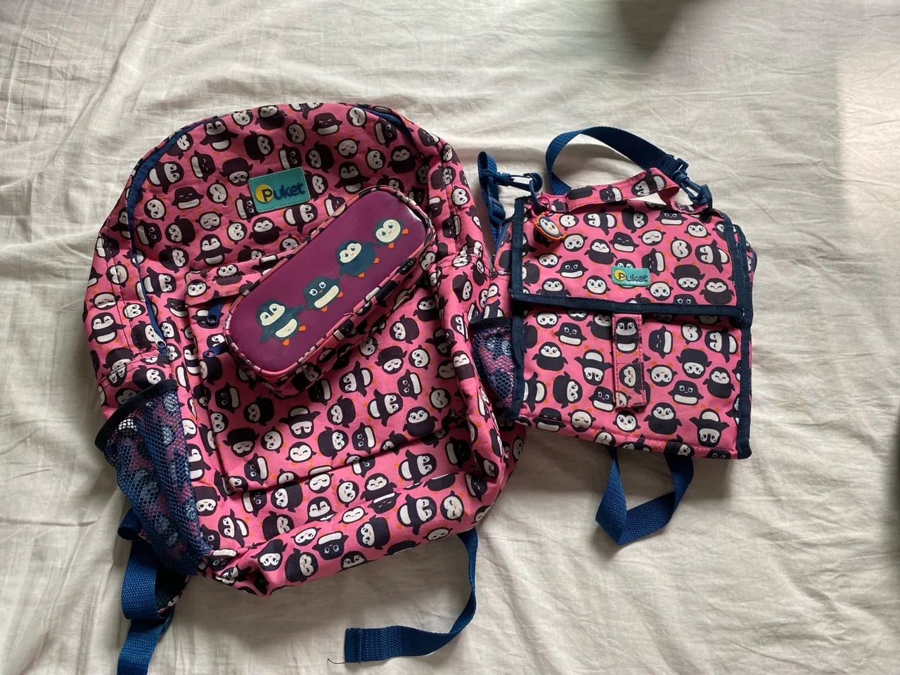 Kit Puket - mochila, lancheira e estojo