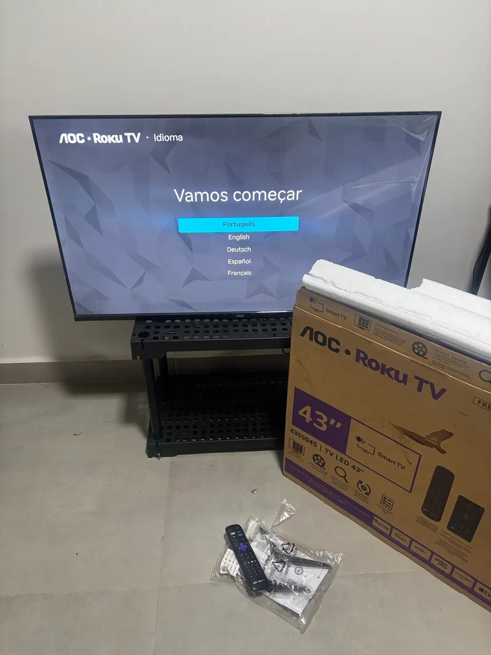 Televisão 43 Polegadas | Está no plástico | Smart TV com caixa e nota fiscal 