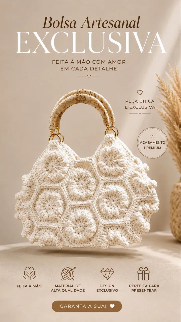 Bolsa de Crochê  - Foto 2