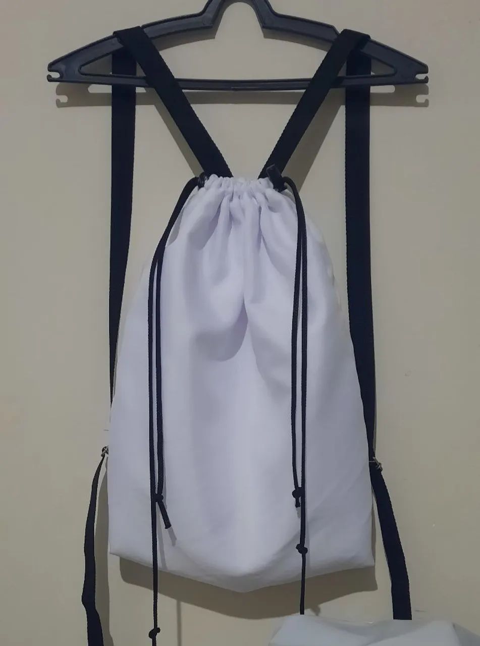Mochila saco pra personalizar com sua ideia.