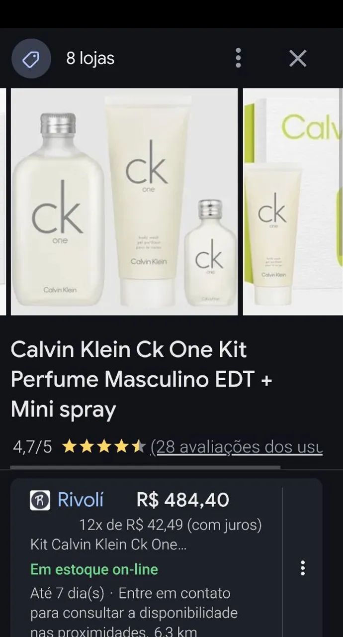 Perfume Calvin Klein importado espanha - Foto 2