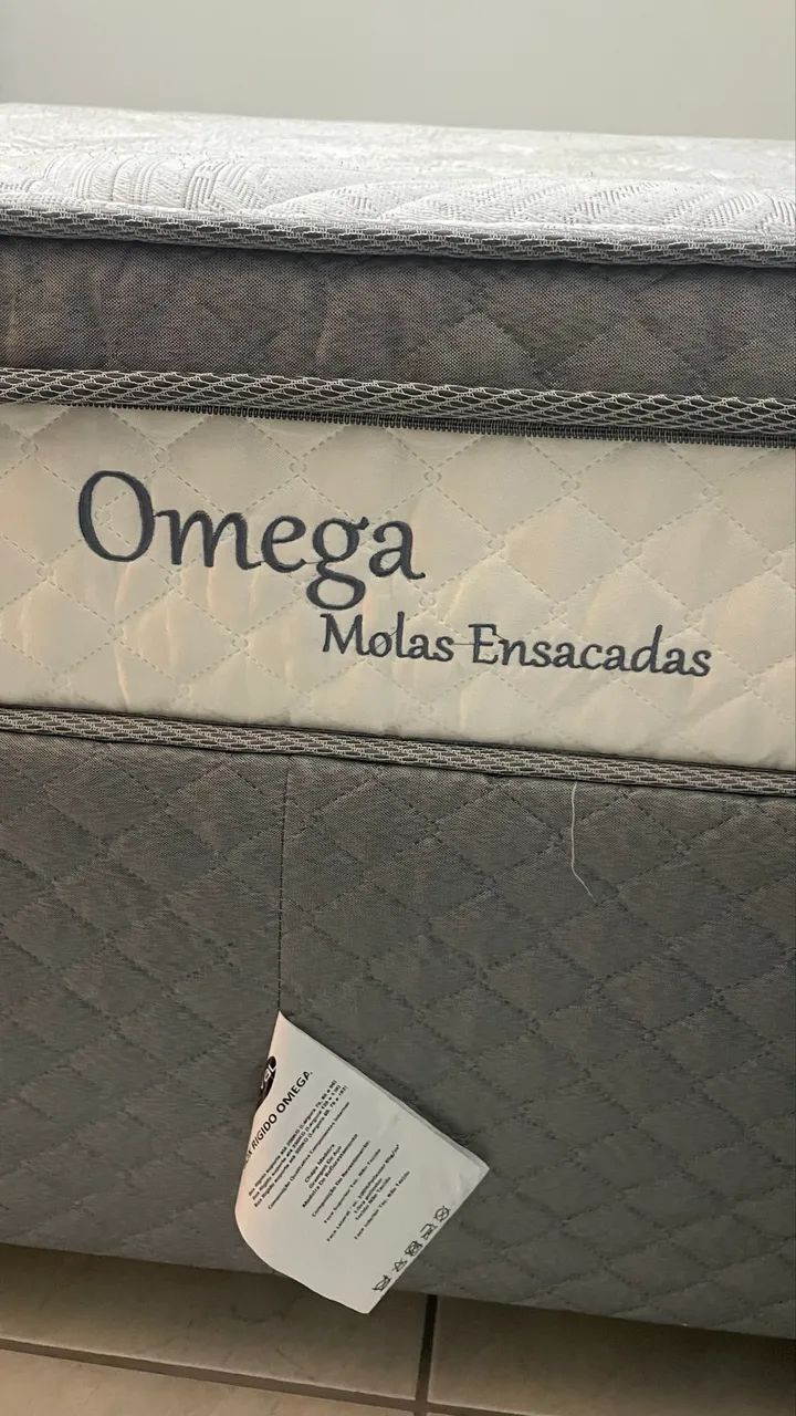 Cama box casal com colchão 