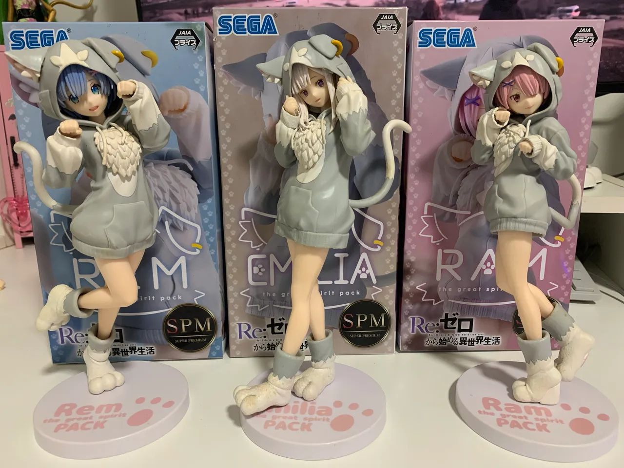 Lote Re:Zero SPM Sega (Rem, Ram e Emilia) - Foto 2