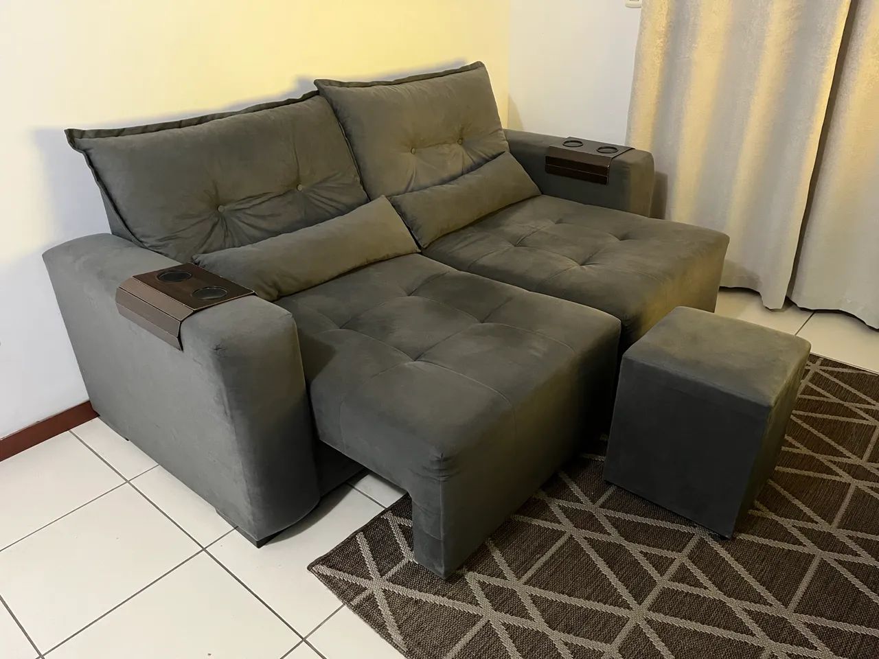 Sofá retrátil 3 lugares  - Foto 3