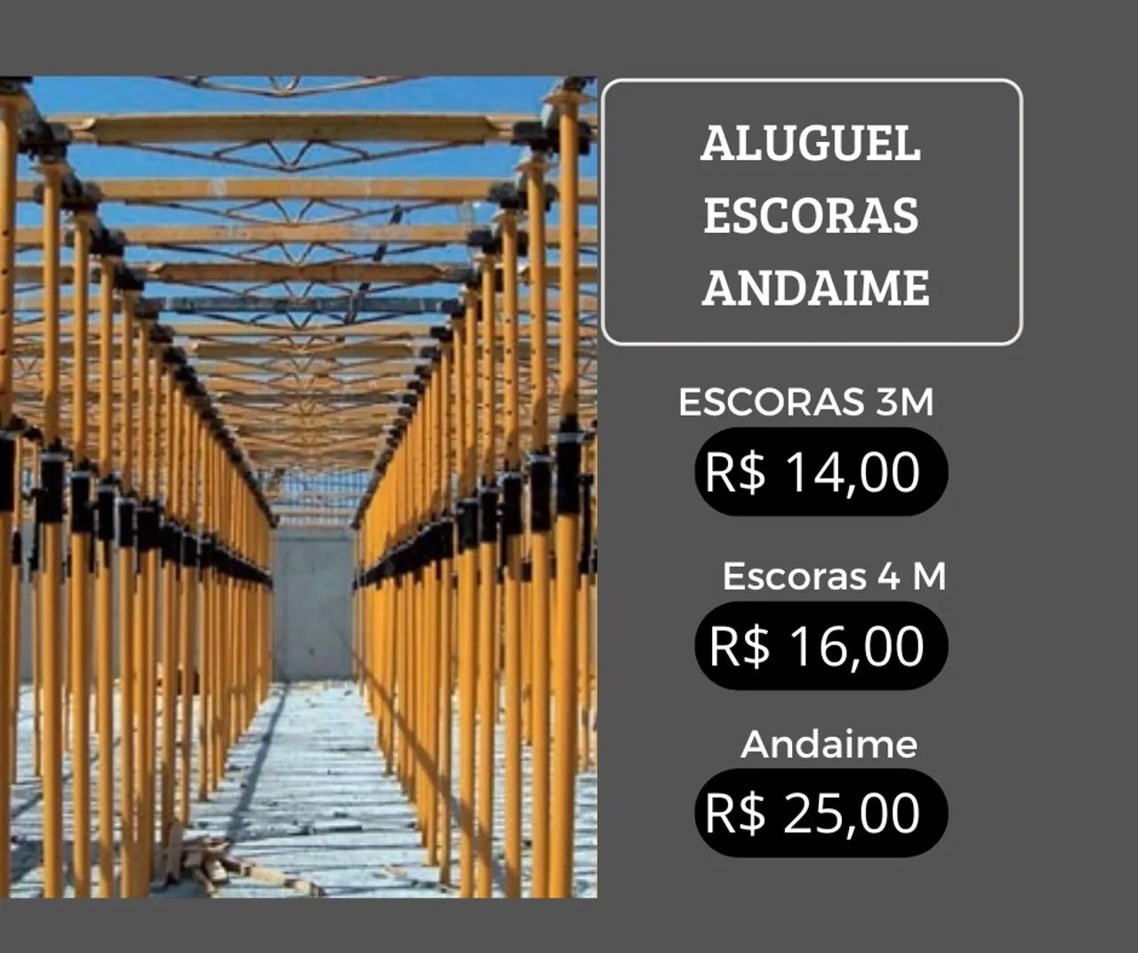 Escora e Andaimes  - Foto 2