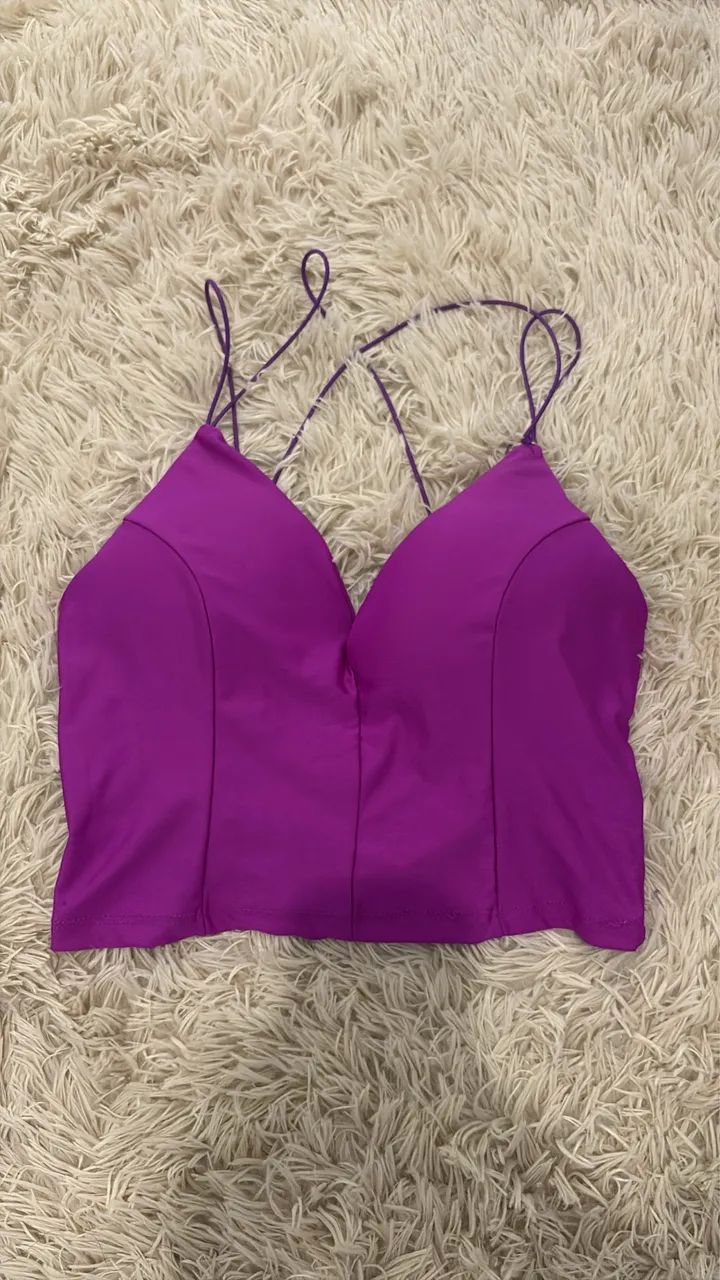 Cropped roxo 