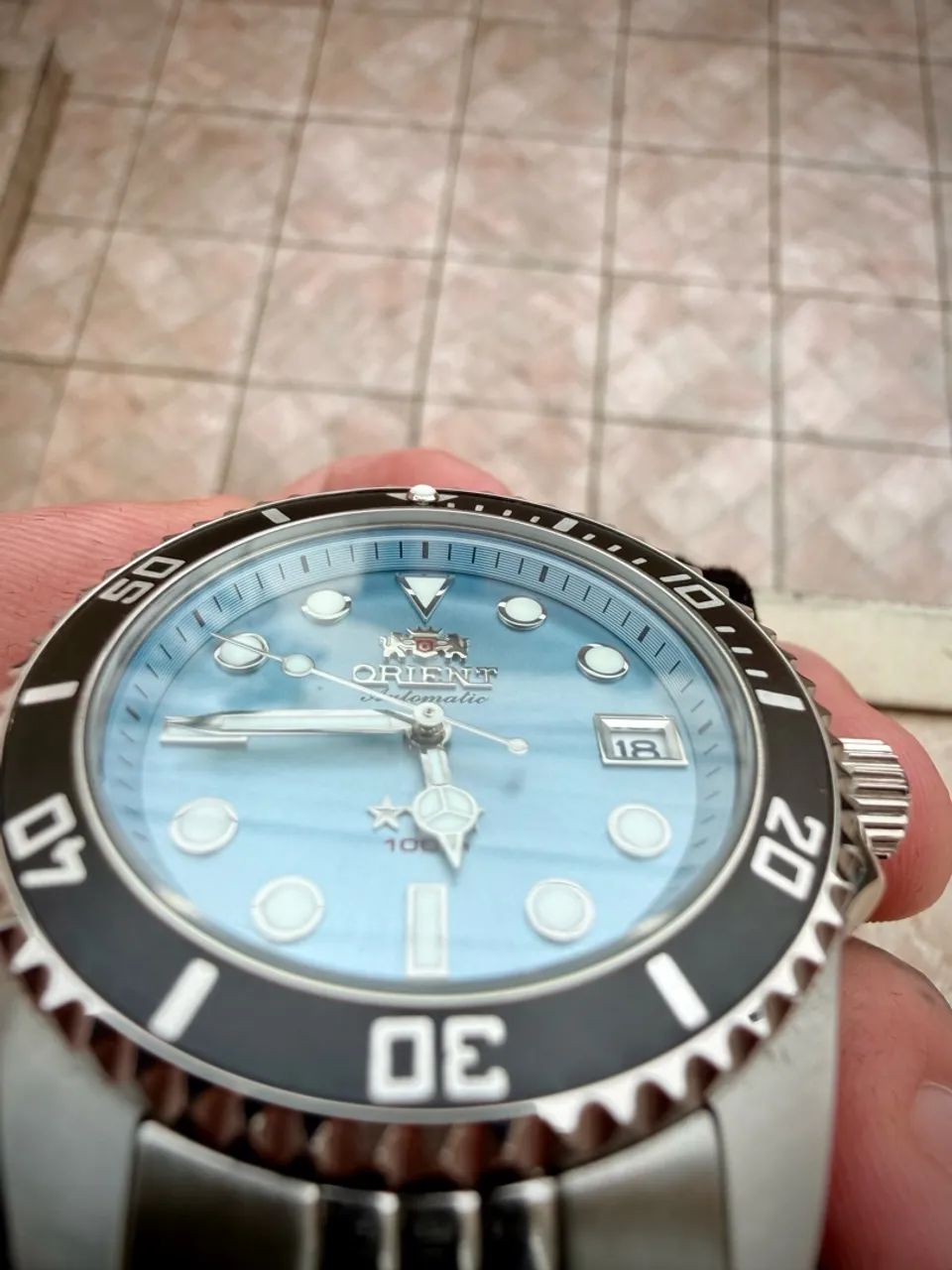 Orient submariner 39mm Azul celeste  - Foto 3