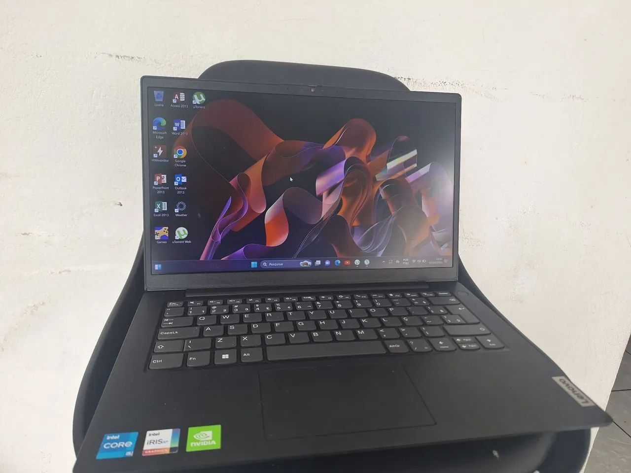 Notebook Lenovo core i5 11°geração 8gb ssd240 com placa de vídeo 2gb com garantia  - Foto 3