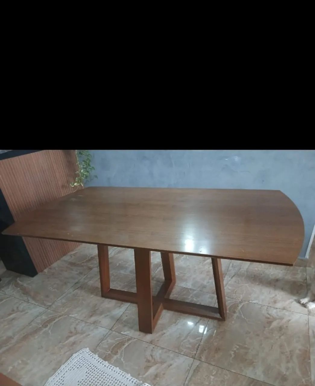 MESA COM 5 CADEIRAS MADEIRA MACIÇA
