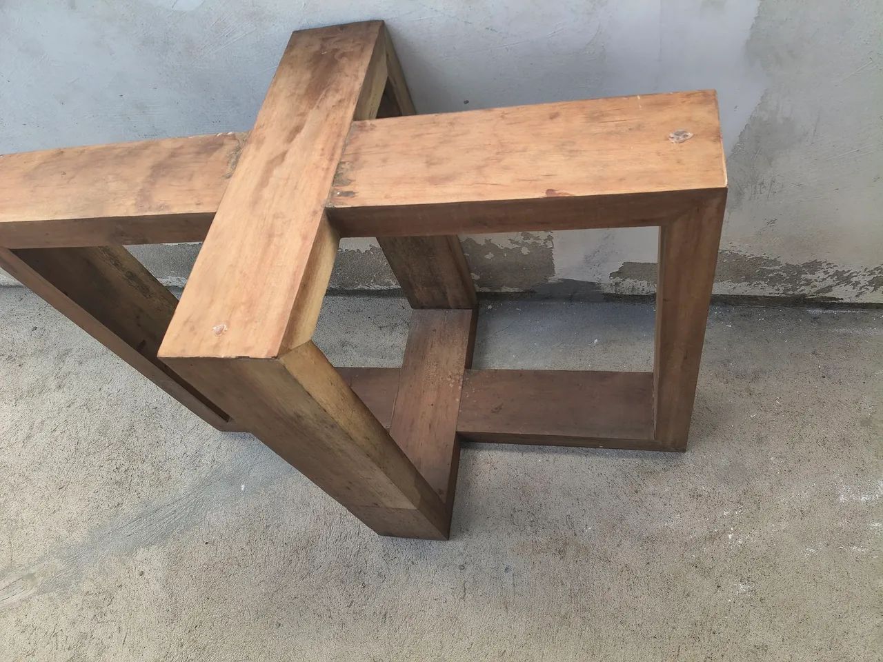 Base para mesa em peroba rosa