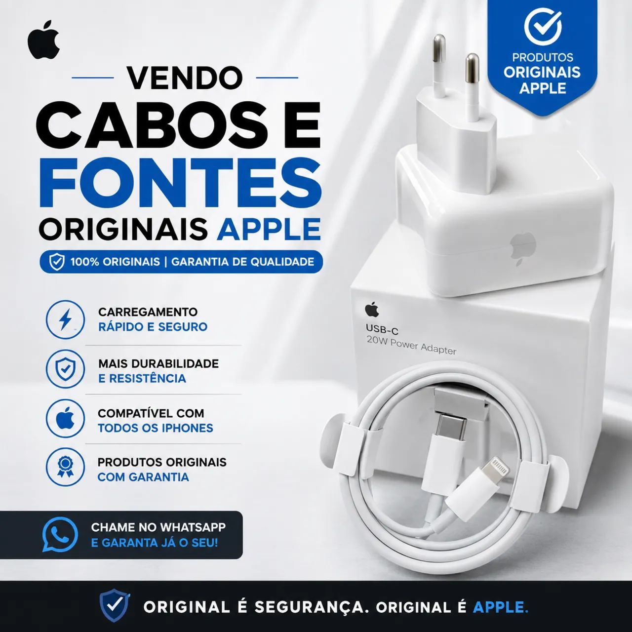 CABOS E FONTES ORIGINAIS APPLE