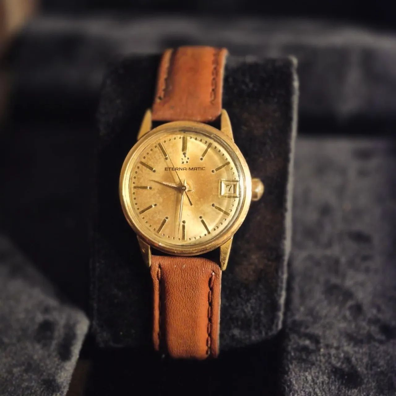 ETERNA MATIC | DATE | PLAQUE D'OR | 1964 - Foto 2