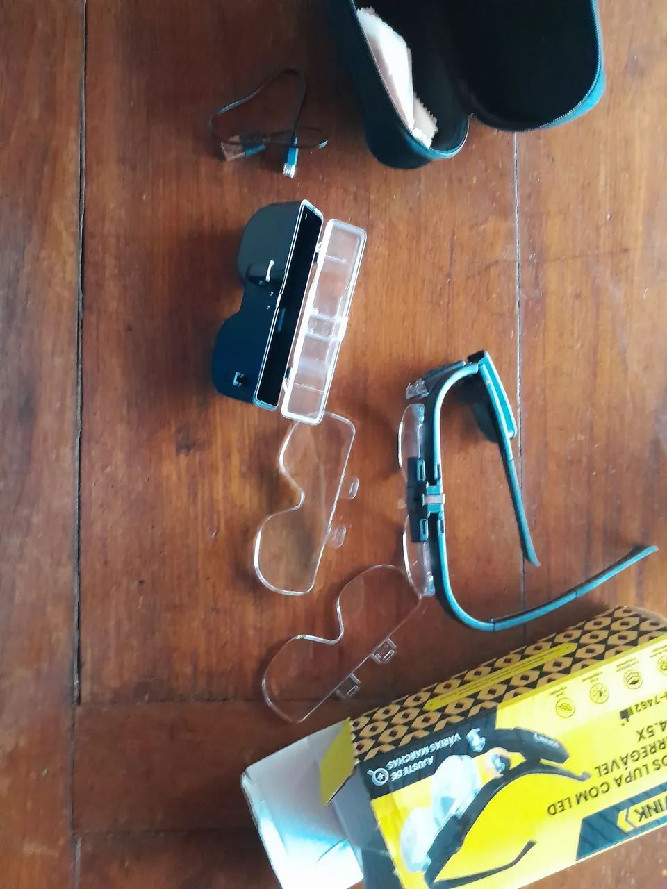 Óculos lupa com led  - Foto 4