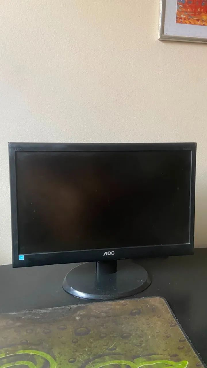 Monitor 19 polegas led full hd, entrada vga e hdmi
