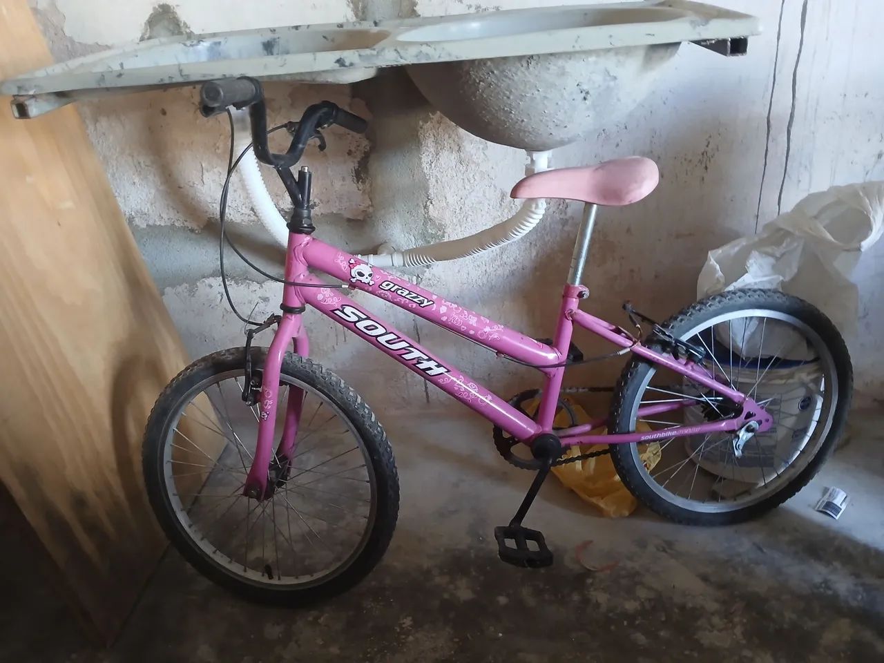 Bicicleta usada conservada