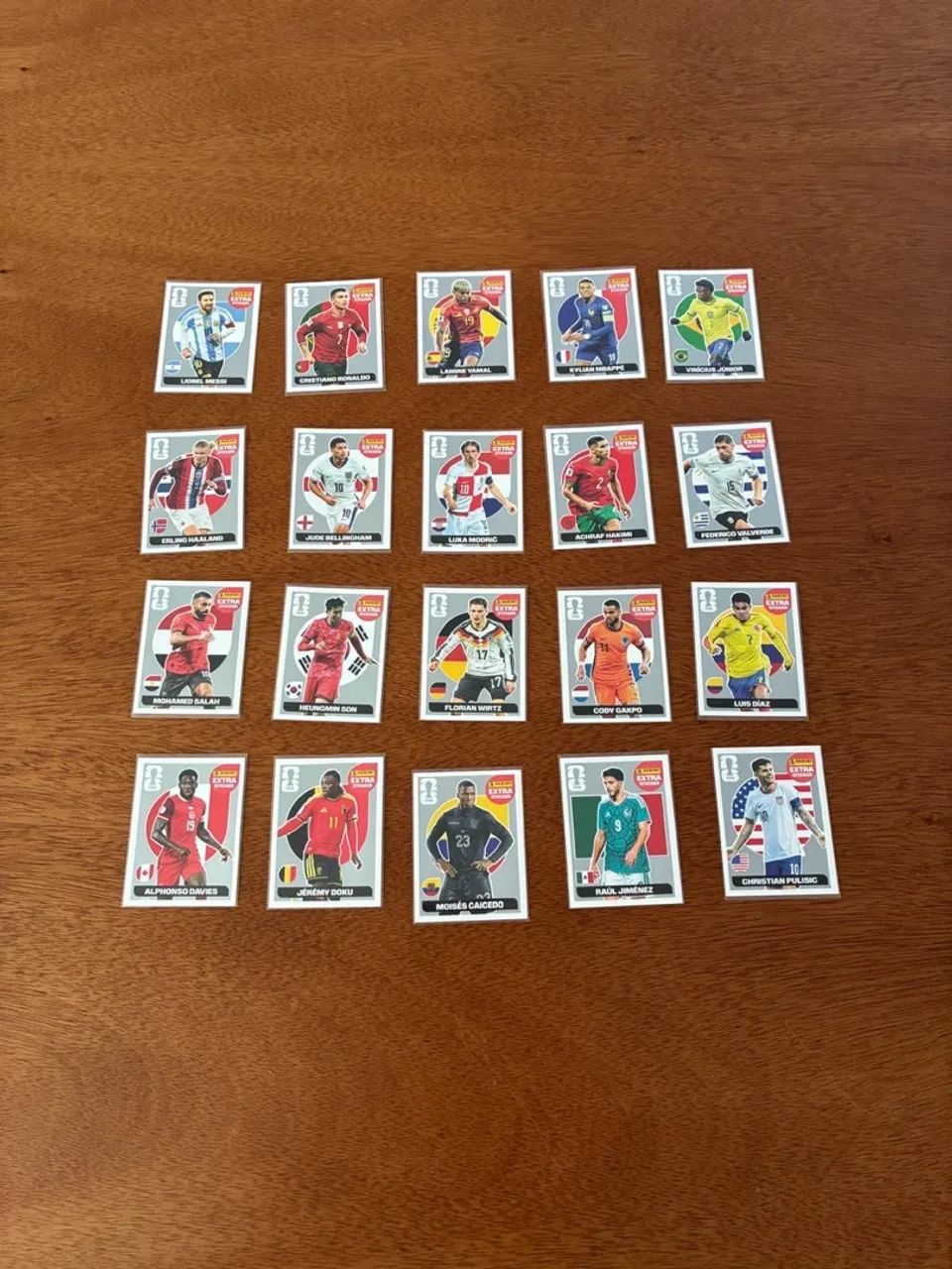 Coleção completa legends prata 2026 (20 figurinhas sem repetição)