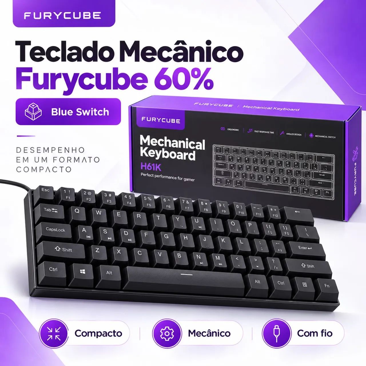 Furycube 60% BLUE switch